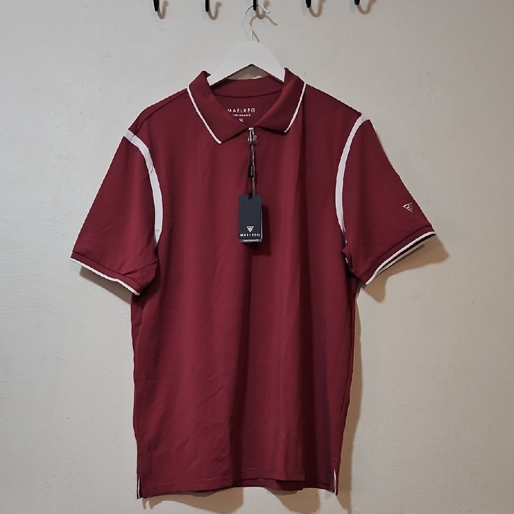 Marengo Men's Performance Polo Shirt XL Bordeaux